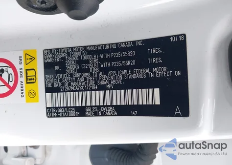 2019 Lexus Rx 350 F Sport z USA, uszkodzony, nr VIN 2T2BZMCA7KC172184